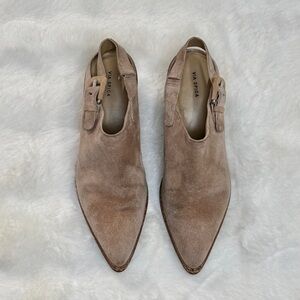 Via Spiga Women's Tan Suede Mules